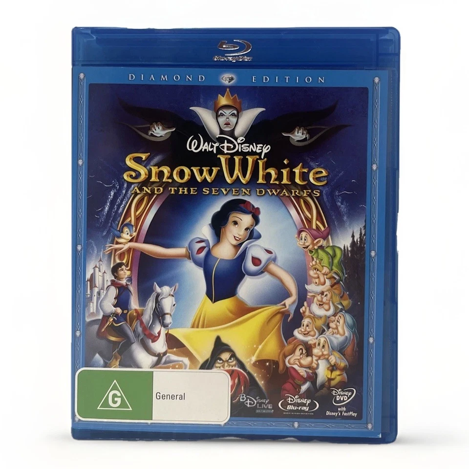 Snow White Diamond Edition Disney Blu-Ray Region B C & DVD Region 4 - Image 4 of 4