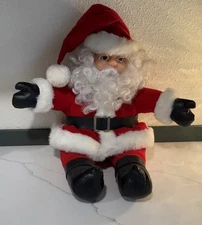 Vintage 1990 Santa's Best Rennoc Animations Santa Claus 18" Plush Santa CUTE!