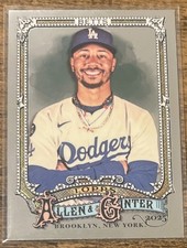 2025 Topps Allen & Ginter Mookie Betts #80 Silver Portrait LA Dodgers