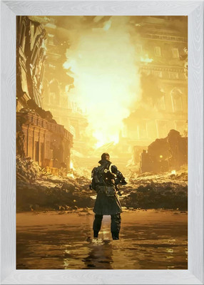 Post-Apocalyptic Cityscape Framed Wall Art Poster Canvas Print Picture