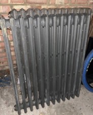 Vintage Cast Iron 4 Column Radiators (2x)
