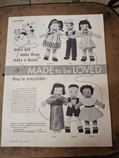 Vintage Made to Be Loved Doll  Clothes Paper Instructions Uncut BOOKLET
