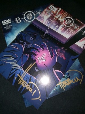 BOY- 1,2  IDW PUBLISHING  Both DOUBLE SIGNED 