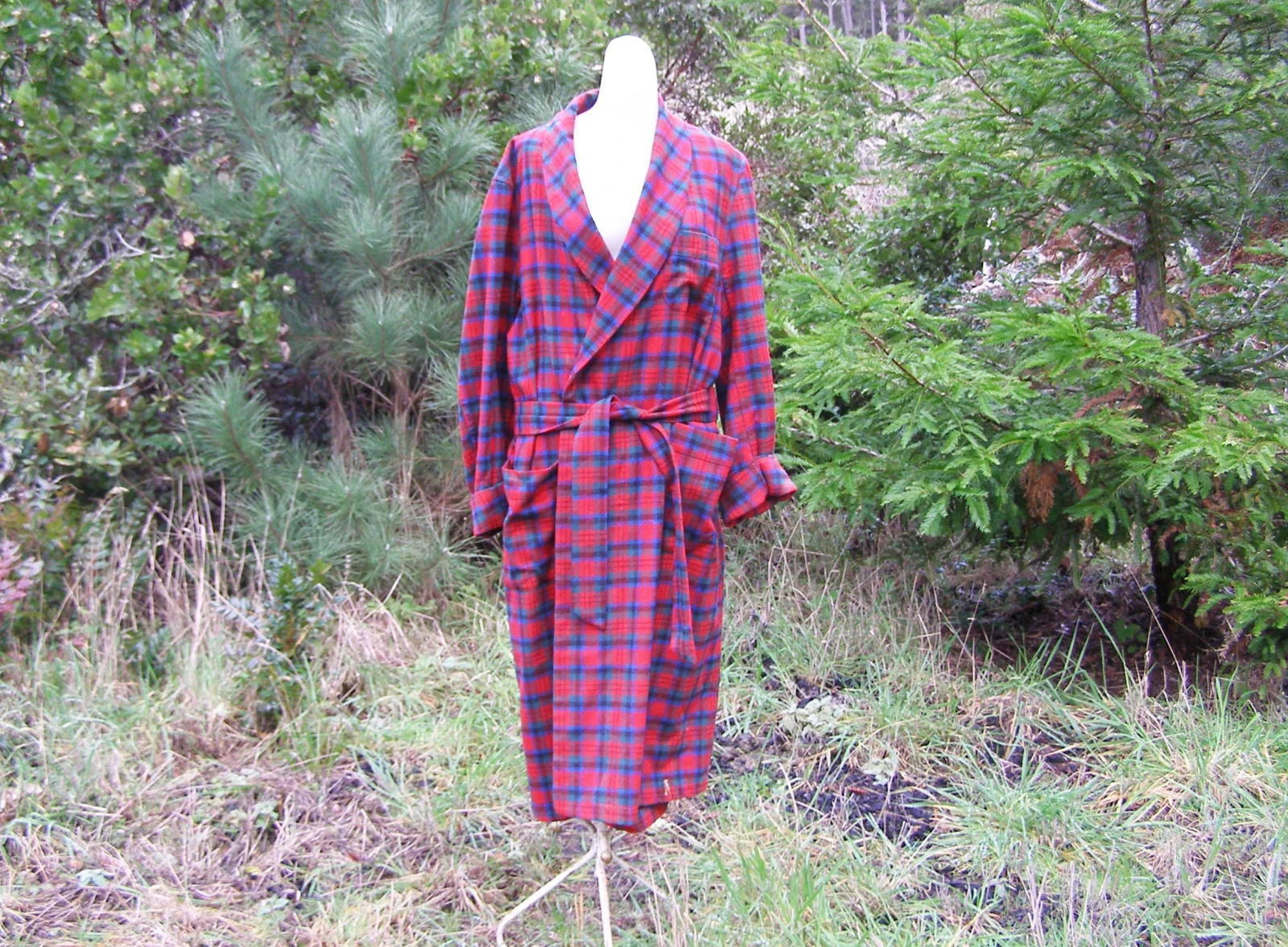 Vintage Large Pendleton Wool Robe MacDuff Tartan~… - image 6