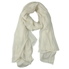 Fashion Cotton Blend Crinkle Lightweight Soft Scarf Gauze Scarves Sun Khaki