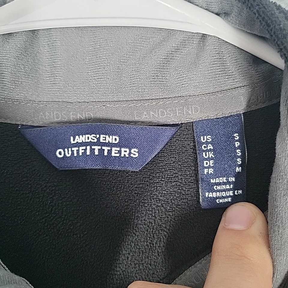 Lands End Outfitters Vest Men's S Black Polyester Kwik Trip Full Zip Outerwear - Image 4 of 4