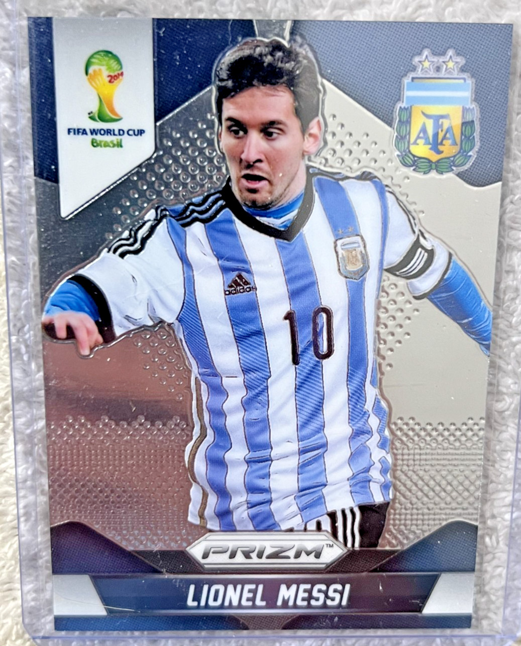 2014 PANINI PRIZM WORLD CUP LIONEL MESSI BASE CARD  *NM-M* view 4