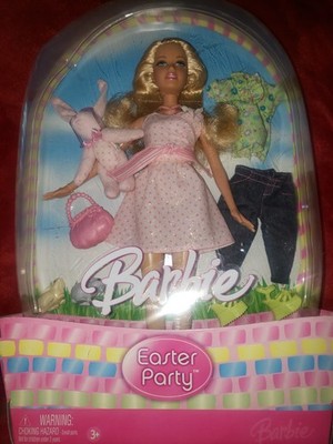 Barbie Easter Party Doll 2006 New in Box the corner on side comes open