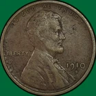 1910-S Lincoln Wheat Cent Very Fine VF Coin, Corrosion #42613
