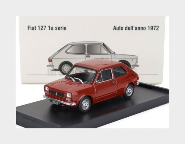 Brumm R500-09-UPD-2025 Fiat 127 1-Series 1971 Schwarz Innenraum Rosso Sierra-image