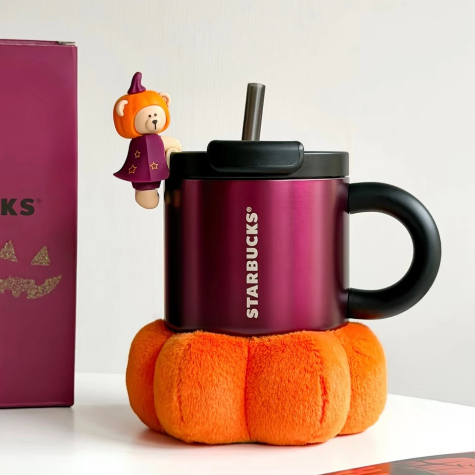 Starbucks China 2026 Halloween Purple SS Mug 19oz set