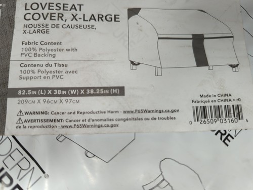 Heavy Duty Beige Loveseat Sofa XL Cover 82.5" Waterproof Uv Resistant Outdoor - Picture 3 of 10