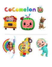 Cocomelon Premium Edible Icing Sheet Cake Topper Cupcake Decoration
