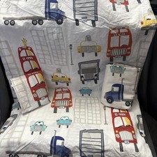 Pottery Barn Kids Bedding Full/Double Flat And 2 Cases Transportation 2014