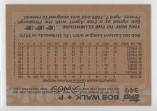 1988 Topps Blank Front Bob Walk #349 fm0