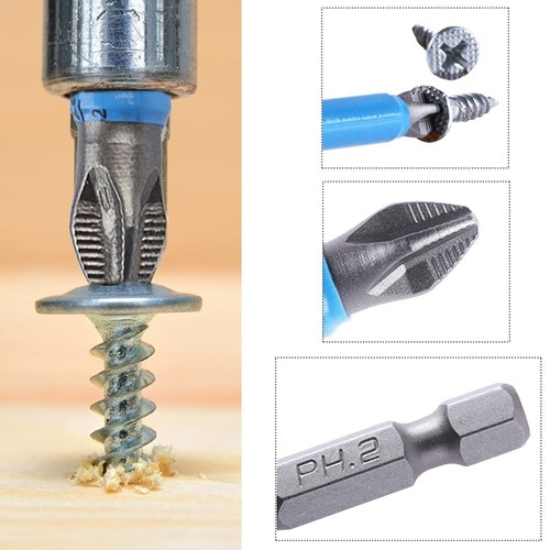 10pcs PH2 Magnetic #2 Phillips Screwdriver Bit Set Hex Shank Phillips Head Dr... - Picture 6 of 7