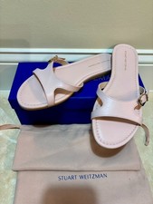 Stuart Weitzman Irene Blush Pale Pink Slide S...