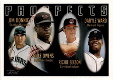 1996 Topps #425 Jim Bonnici / Billy Owens / Richie Sexson / Daryle Ward PROS