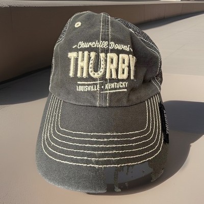 Trucker Hat Churchill Downs Thurby Festival One Size Gray Thirsty Thursday