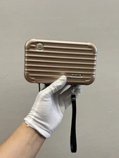 Rimowa First Class Travel Amenity Kit Case Toiletry Bag Rose Gold Pink