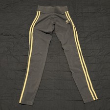 Women  s Adidas Blue Tight Stretch Fit Sweatpants Sz Small Good Condition