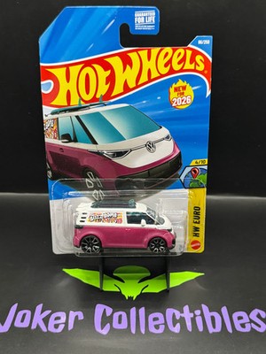 Hot Wheels 2026 Pink White VW ID. Buzz Bomb 86/250 HW Euro 4/10 E Case