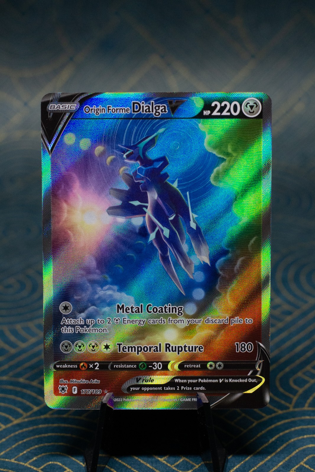 Origin Forme Dialga V (Alternate Full Art) 177/189 Swsh10: Astral Radiance Holo