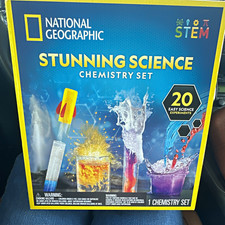 National Geographic STEM Stunning Science Chemistry Set, 20 Easy Experiments