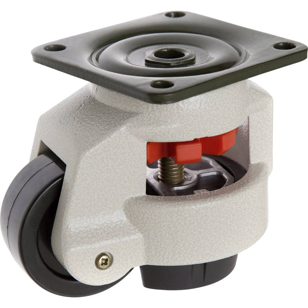 Roulette pivotante réglable TOOLCRAFT TO-5137965 de 62 mm avec plaque de fixation