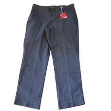 NWT Lee Women  s Sinfully Soft Chino Pants Size 16 Dark Gray Stretch Comfort