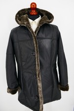 Giacca di pelle donna Otto Kern taglia 44 100% pelle con pelliccia sintetica nera ottime condizioni