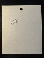 Bob Lemon 1970s signed auto cut signature HOF 1976