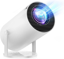 [Built-In Apps & Android 11.0] Mini Projector Portable 20000 Lux Projector 4K Su