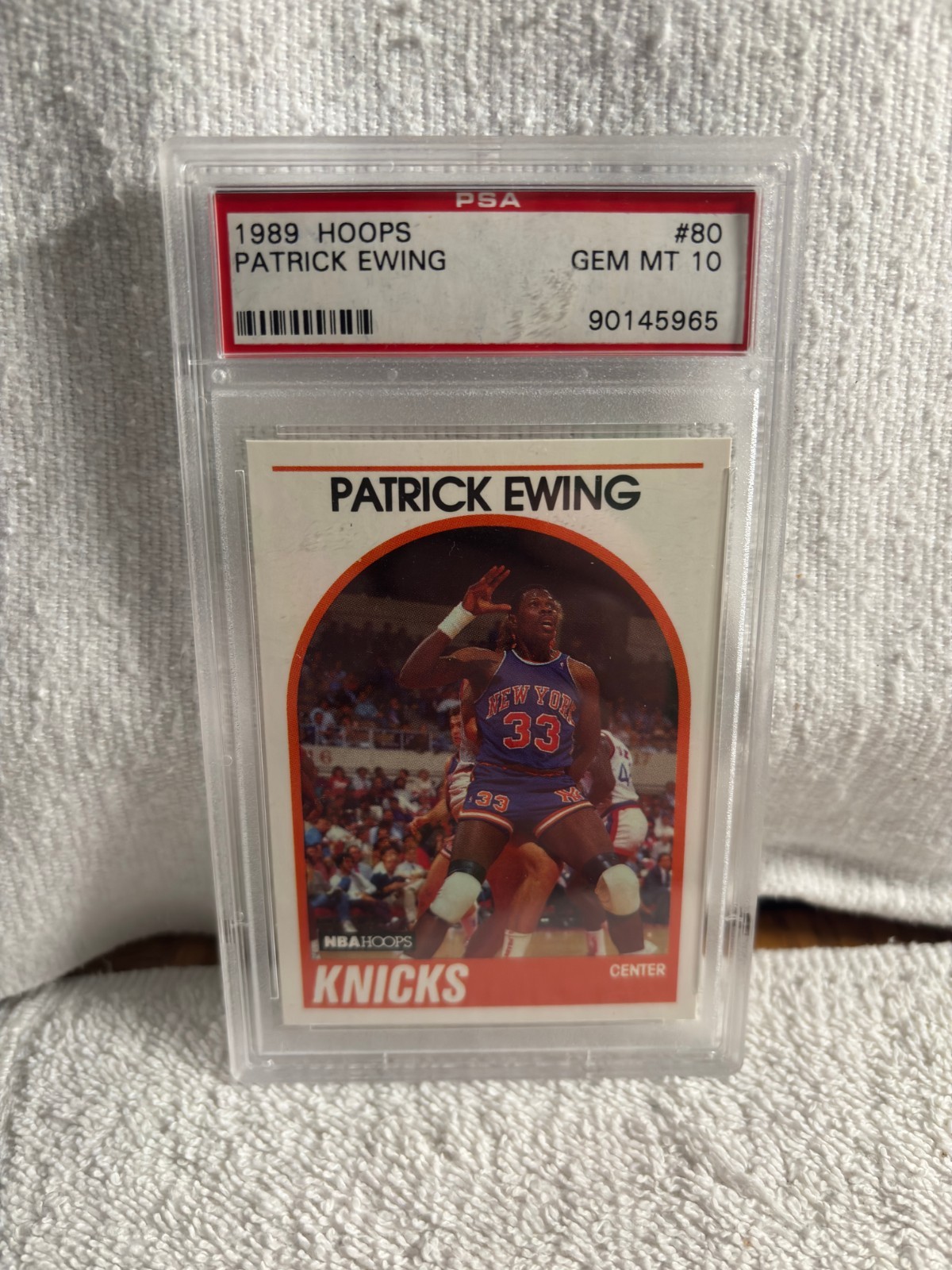 1989 HOOPS PATRICK EWING #80 PSA GEM MINT 10