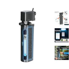 200GPH UV Aquarium Filter for 20-100 Gallon Tanks - Crystal Clear Water