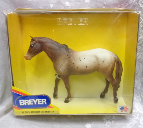 BREYER Made in USA ~ Nr. 700794 Breyerfest 1994 Bright Zip Pferd ~ Neu in OVP