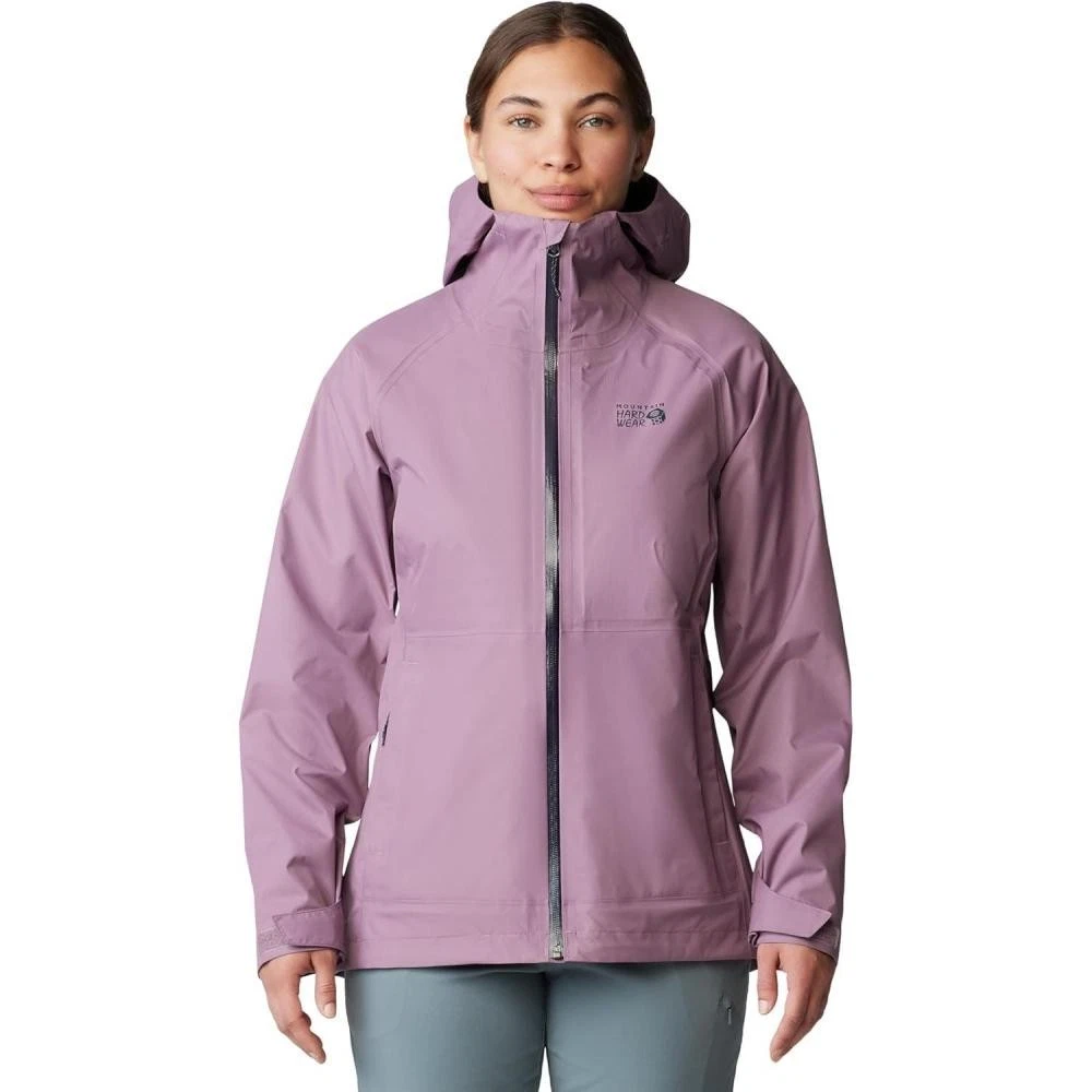 Mountain Hardwear Threshold Women's Sz Small (S) Jacket Purple Rain Parka NEW