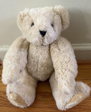 Vintage The Vermont Teddy Bear Company 15  Jointed Plush Stuffed Teddy Bear