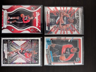 NBA 4X Scoot Henderson Rookie Card Lot (Portland Trailblazers)