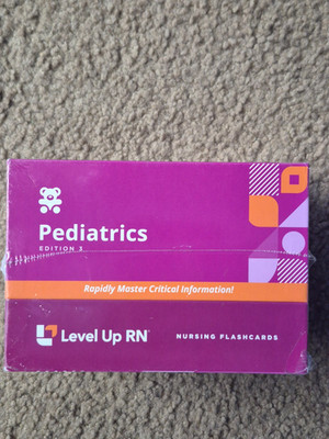 Level Up RN PEDS Pediatrics 3rd Edition: NURSING Study NCLEX Test Flash Cards