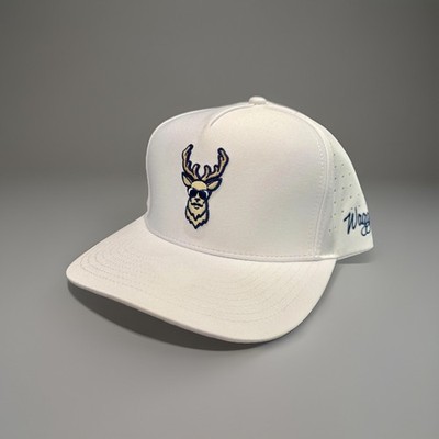 Waggle Kentucky Buck Hat Cap Snap Back Mens One Size White Golf Deer Logo OG