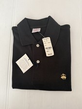 NWT BROOKS BROTHERS 1818 MEN' ORIGINAL FIT POLO BLACK 001 SZ SMALL  64.50