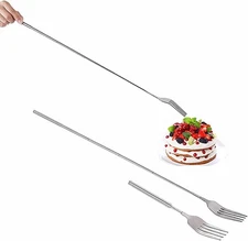 Adjustable Telescopic Fork,Stainless Steel Dinner Fork,BBQ Extendable Dinner... 