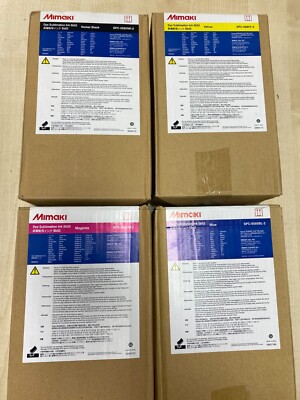 Mimaki SB52 Farbstoff Sublimation Tinten 2ltr Beutel nagelneu ungeöffnet o/Datum mit Chips