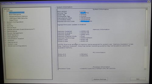 Dell Optiplex 7060 micro lot of 2x Core i7-8700T 16gb matched ram wifi hdmi - Picture 7 of 7