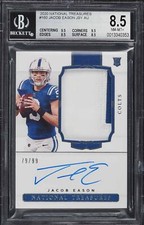 Jacob Eason 2020 Panini National Treasures Rookie Patch Auto RPA /99 BGS 8.5/10