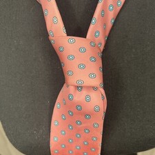 Vintage Kuppenheimer Men's Necktie Tie Silk Floral Pink 57β USA Made