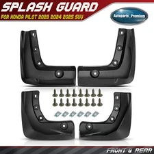 4Pcs Front & Rear Side Mud Flaps Splash Guards Fender for Honda Pilot 2023-2025