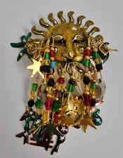 Lunch At The Ritz Vintage Sun Pin