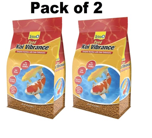 TetraPond Koi Vibrance, Soft Sticks, Easy to Digest Floating Pond Food, 5.18 lbs